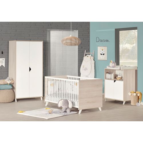 Scandi Naturel - Lit Bébé Évolutif 70x140 - Little Big Bed 70x140