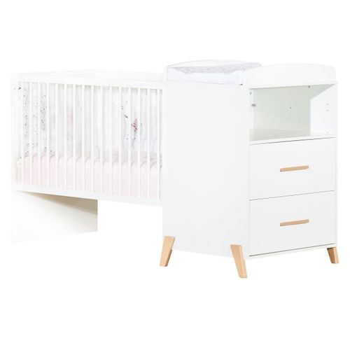 Joy - Lit Combiné Evolutif 60x120 en 90x190 - Naturel