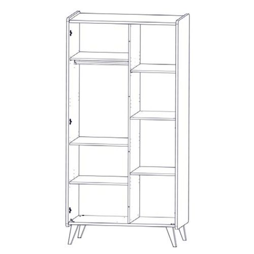 Armoire 2 Portes 1 Niche Arty - Bois