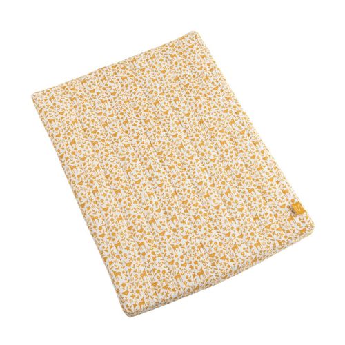 Tapis Change Bébé Matelas à Langer Pliable Mushie - Coton Organique Imperméable - Portable Avec Poignée - Vert Roman Change Bébé Coton Organique