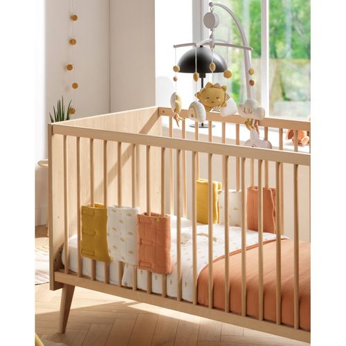 Protections De Barreaux De Lit 38x21 Cm En Coton Moutarde