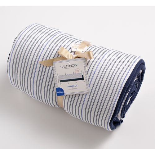 Tour De Lit Marinière En Double Gaze De Coton