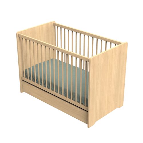 Tiroir De Lit Bébé 120x60 Décor Bois Chêne Miel