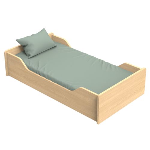 Lit évolutif 140x70 - Little Big Bed En Bois Décor Chêne Miel
