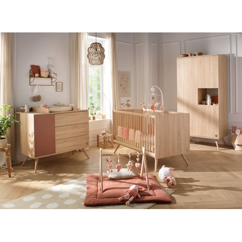 Lit Bébé évolutif 140x70cm En Bois Marron