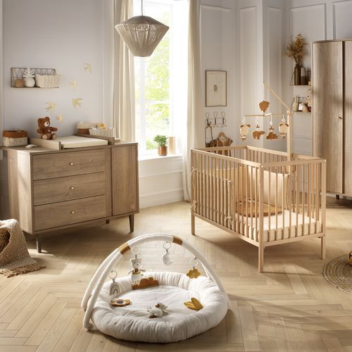 Lit Bébé Tout Barreaux En Bois Matelas Inclus