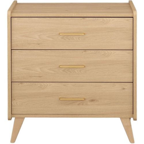 Arty Lit Bébé 120x60 + Commode 3 Tiroirs Chêne Suave, Poignées Au Choix