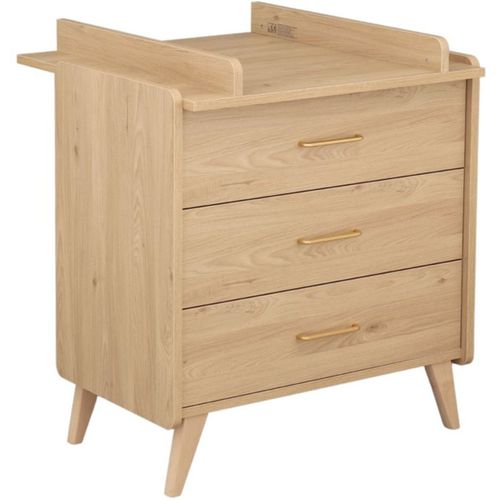 Pack Chambre Bébé Arty - Lit 120x60 Cm, Commode 3 Tiroirs, Armoire Marron