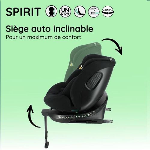Siège Auto Évolutif Spirit R129 I-size 40–150 Cm, Rotation 360°, Isofix