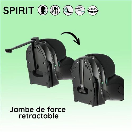 Siège Auto Évolutif Spirit R129 I-size 40–150 Cm, Rotation 360°, Isofix