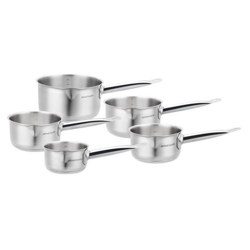 Set De 5 Casseroles Inox 12/14/16/18/20 Cm - Fond Capsule