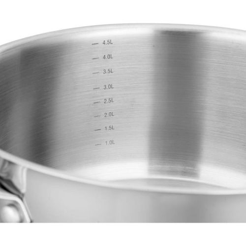 Marmite 28 Cm 8 L En Acier Inoxydable - Couvercle Verre, Tous Feux (induction)