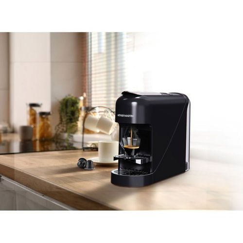 Machine à Café à Capsules Compacte Noire 1400 W, 20 Bars, Espresso Et Lungo