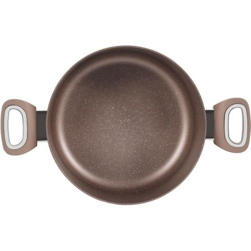 Marmite 28 Cm Aluminium 6,3 L - Antiadhésive, Compatible Induction