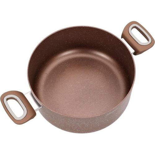 Marmite 28 Cm Aluminium 6,3 L - Antiadhésive, Compatible Induction
