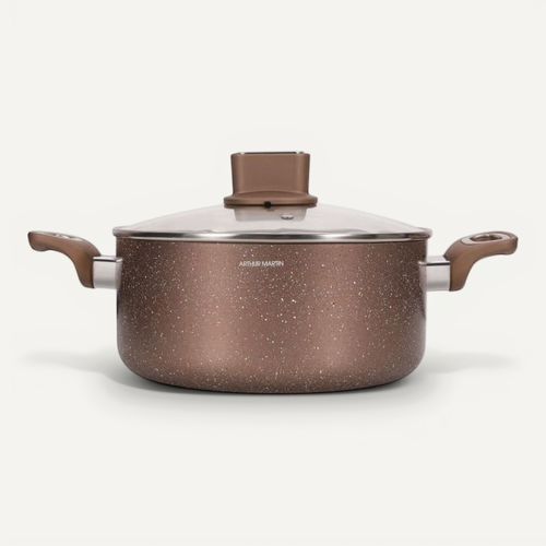 Marmite 28 Cm Aluminium 6,3 L - Antiadhésive, Compatible Induction