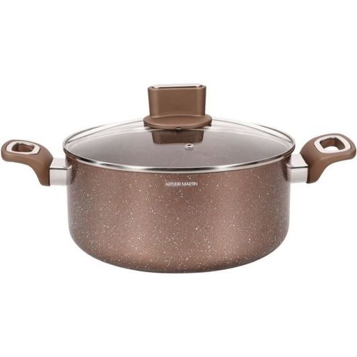Marmite 28 Cm Aluminium 6,3 L - Antiadhésive, Compatible Induction