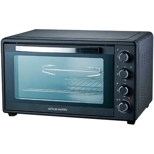 Mini Four Chaleur Tournante 45l 2000w Noir + Tourne-broche Amp4664