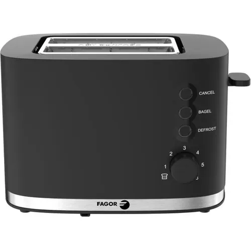 Grille-pain 2 Tranches Compact, 6 Niveaux, Fonctions Bagel Et Décongélation