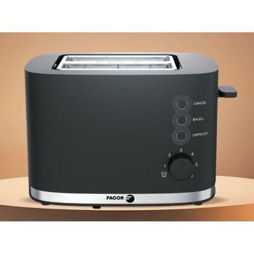 Grille-pain 2 Tranches Compact, 6 Niveaux, Fonctions Bagel Et Décongélation