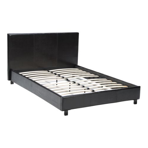 Lit 140x190 Sommier Inclus Leandre Noir