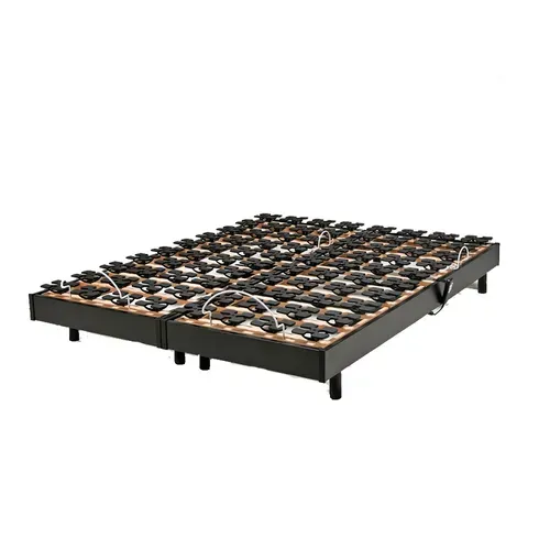 Ensemble 2 Sommiers Relaxation Électrique Flexpalace 2x80x200 / Noir