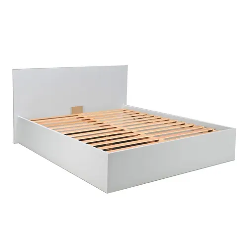 Lit Coffre Madrid 140x190 + 1 Sommier / Blanc