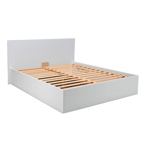 Lit Coffre Madrid 140x200 + 1 Sommier / Blanc