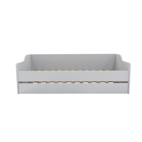 Lit Gigogne - 2 Sommiers - 1 Tiroir-lit 90x200 Sweet - Blanc