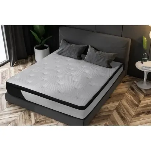 Matelas Ressort 140x190 Cm CASSIE - 30 cm - Accueil Mémoire De Forme