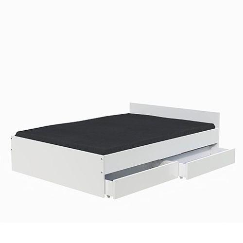 Lit Kappa 140x190 Cm + 2 Tiroirs / Blanc