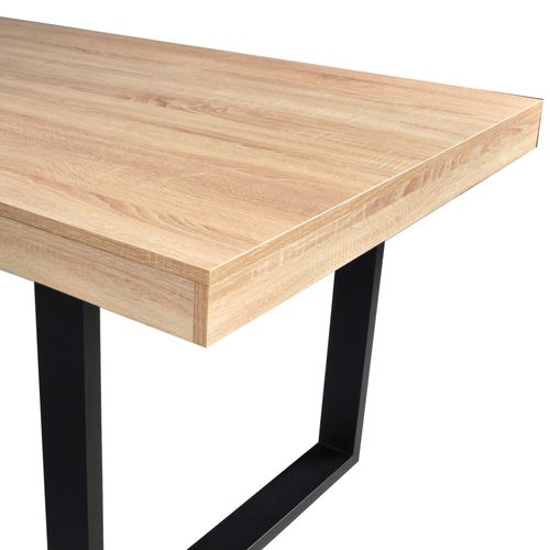 Table à Manger Tivoli 200x90cm - 10 Personnes / Décor Chêne Blanchi