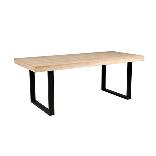 Table à Manger Tivoli 200x90cm - 10 Personnes / Décor Chêne Blanchi