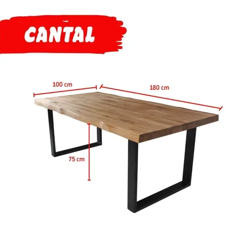 Table à Manger Cantal 180x100 - 8 Personnes / Chêne Massif
