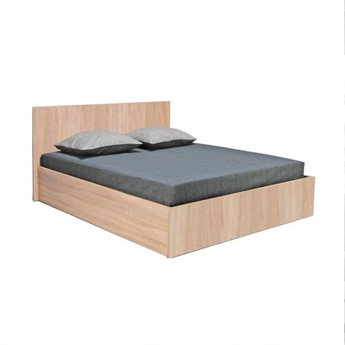 Lit Coffre Madrid 180x200 + 1 Sommier / Décor Chêne Blanchi