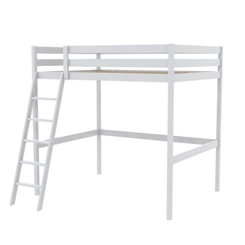 Lit Mezzanine 90x190 Sommier Inclus Dylan - Blanc