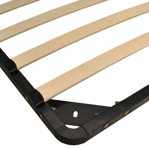 Sommier Métal Reno 140x190 Cm + 1 Pied Amovible / Noir