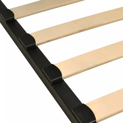 Sommier Métal Reno 140x190 Cm + 1 Pied Amovible / Noir