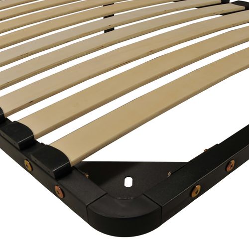 Sommier Métal Reno 160x200 Cm + 1 Pied Amovible / Noir