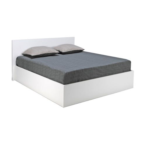 Lit Coffre Madrid 180x200 + 1 Sommier / Blanc