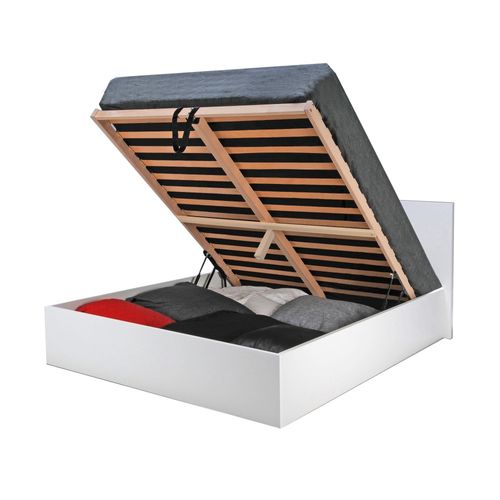 Lit Coffre Madrid 180x200 + 1 Sommier / Blanc