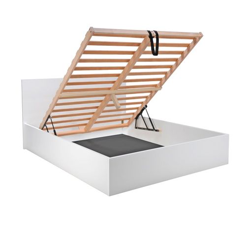 Lit Coffre Madrid 180x200 + 1 Sommier / Blanc