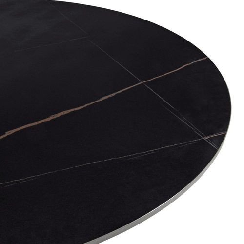 Tavolo da pranzo rotondo ZEN, 90x90x77cm, Per 4 persone, Colore rovere