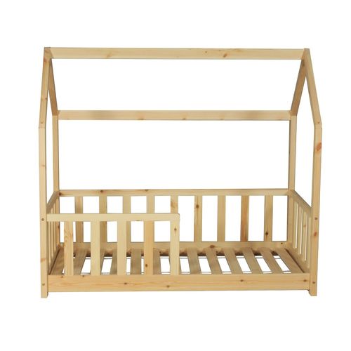 Lit Cabane Kiwi 70x140 Avec Sommier Et Matelas /naturel