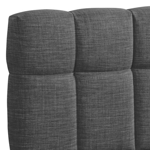 Lit Coffre 140x190 Cm Elias + Sommier / Gris Foncé