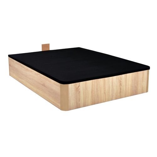 Lit Coffre Spiro 180x200cm + 1 Sommier / Décor Chêne Blanchi