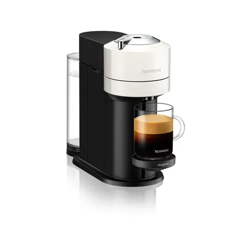Machine à café Nespresso MAGIMIX Vertuo Next blanche 11706 vue de profil