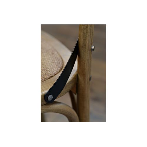 Tabouret Bistrot En Bois Massif Et Métal