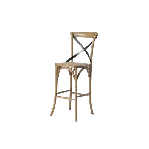 Tabouret Bistrot En Bois Massif Et Métal