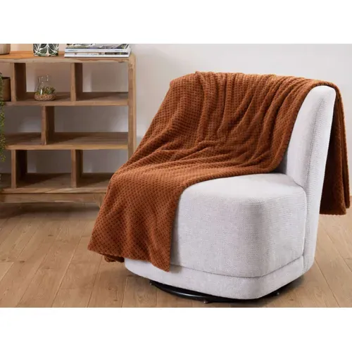 Plaid Damier 130 X 170 Cm Terracota - Amadeus